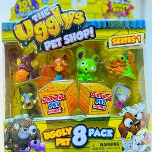 The Ugglys Pet Shop - 8 Pack of Uggly Pet Figures Series 1- Styles will Vary